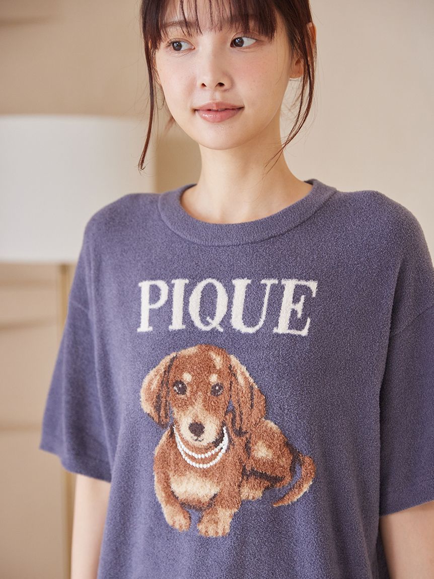 ONLINE限定】ファッションCATS&DOGS ジャガードプルオーバー&細リブ