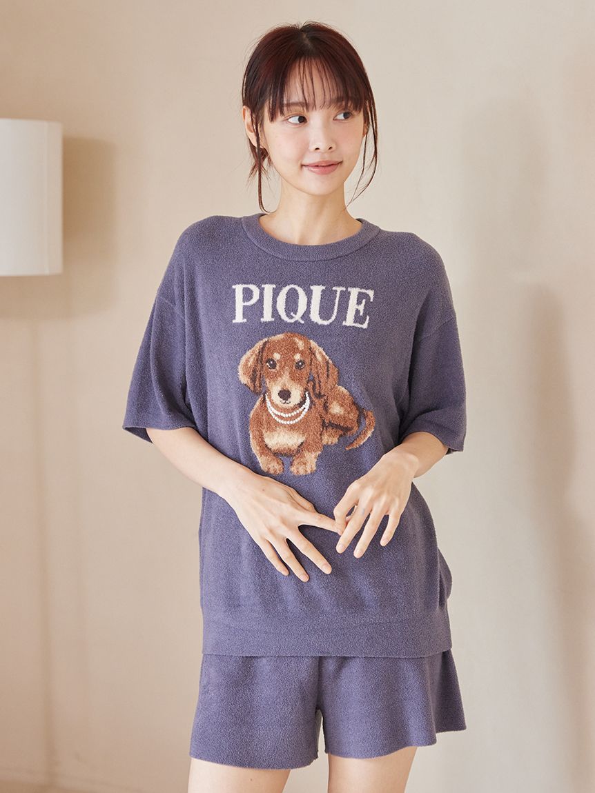 ONLINE限定】ファッションCATS&DOGS ジャガードプルオーバー&細リブ
