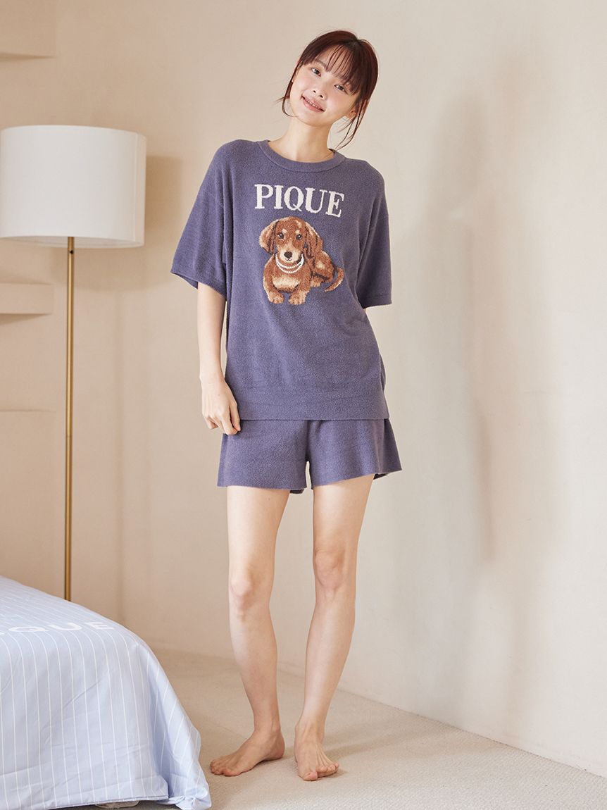 ONLINE限定】ファッションCATS&DOGS ジャガードプルオーバー&細リブ