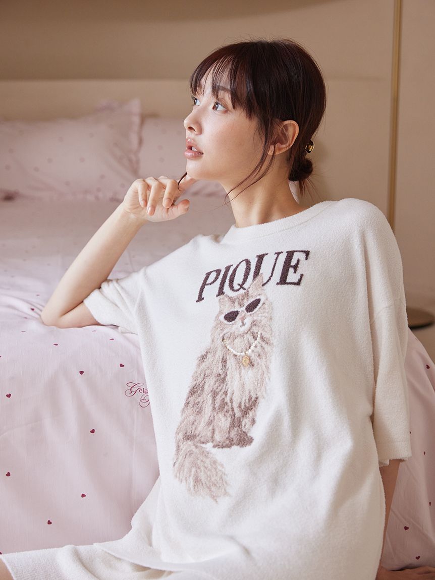 ONLINE限定】ファッションCATS&DOGS ジャガードプルオーバー&リブ