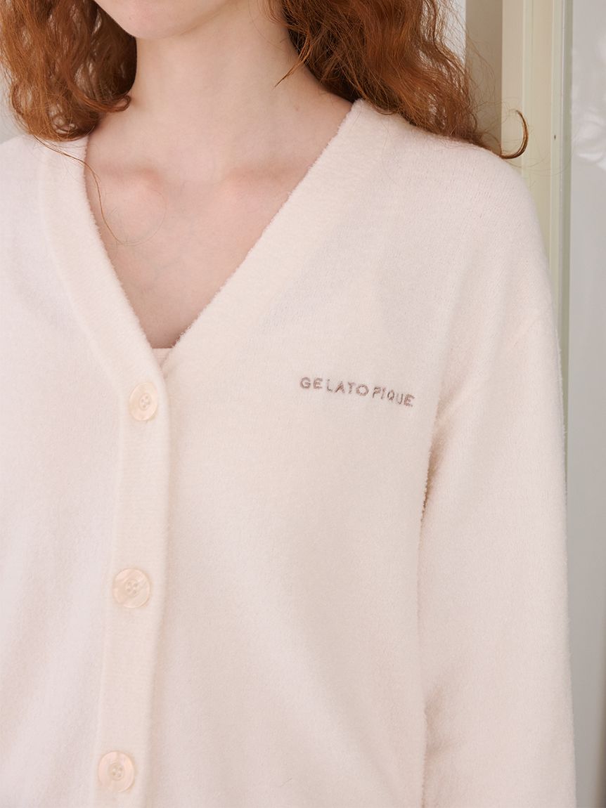 IFMC.】スムーズィーロゴ刺繍カーディガン(カーディガン・ガウン