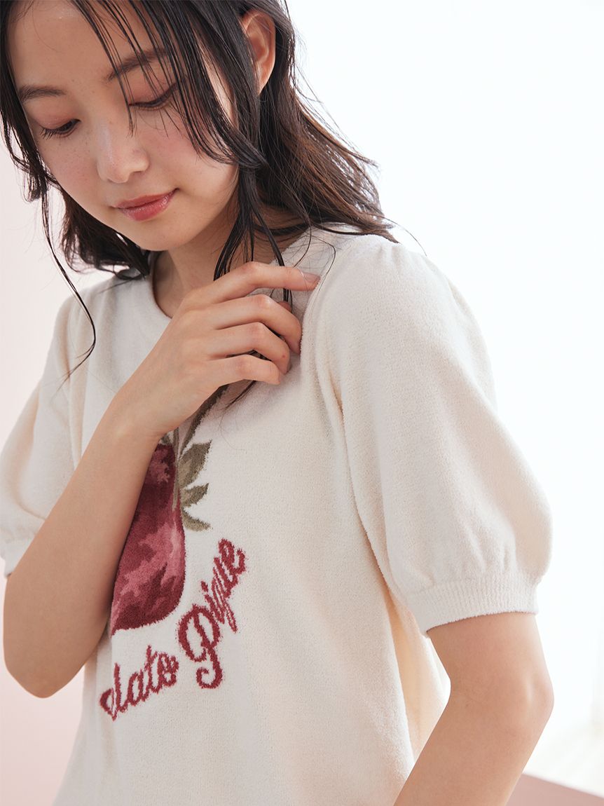 ONLINE限定】エアリーモコストロベリージャガードプルオーバー