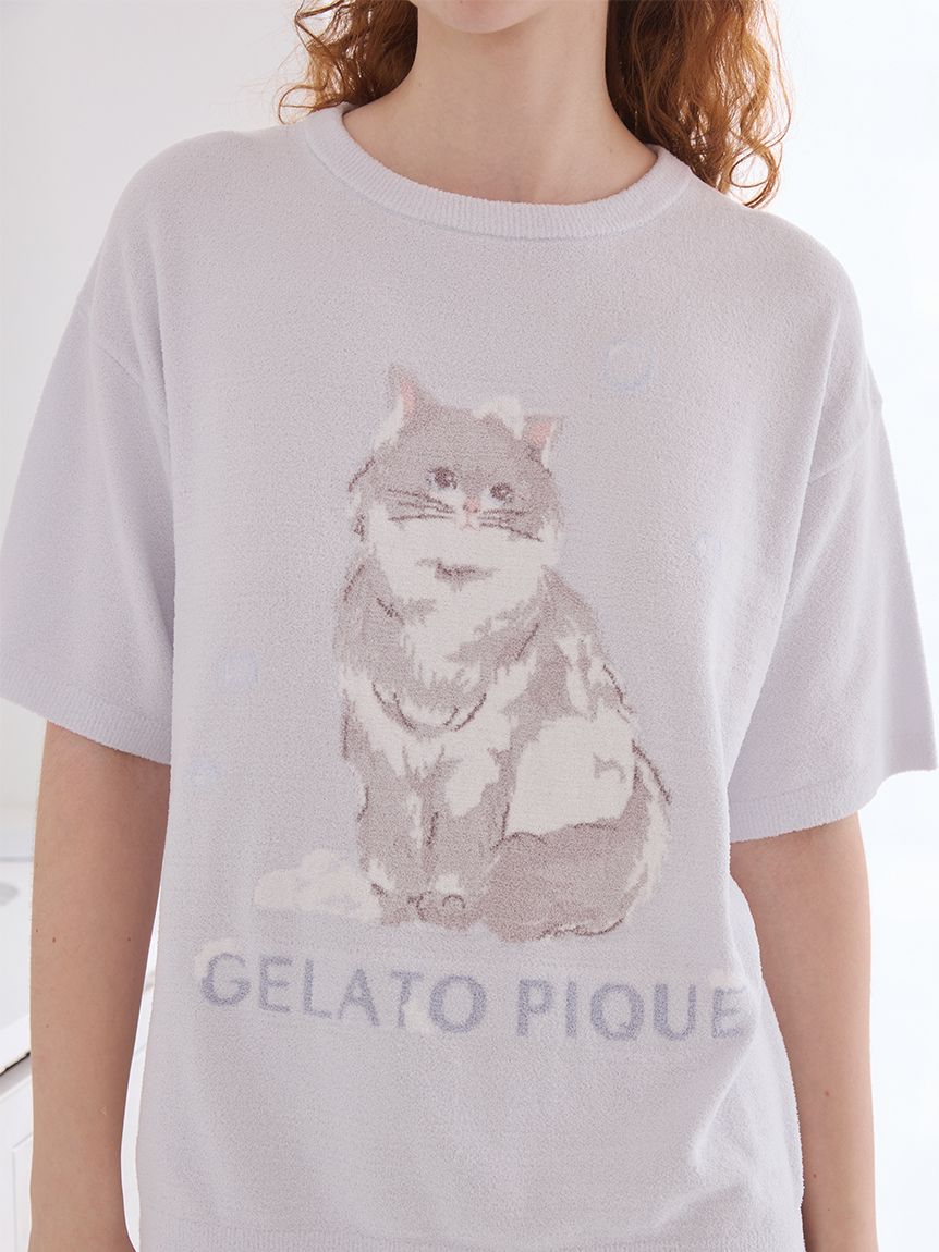 ONLINE限定】エアリーモコバスタイムCATジャガードプルオーバー