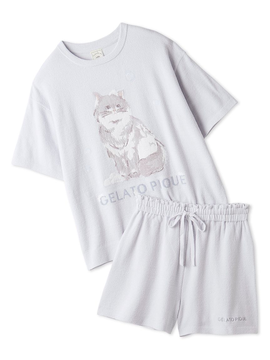 ONLINE限定】エアリーモコバスタイムCATジャガードプルオーバー
