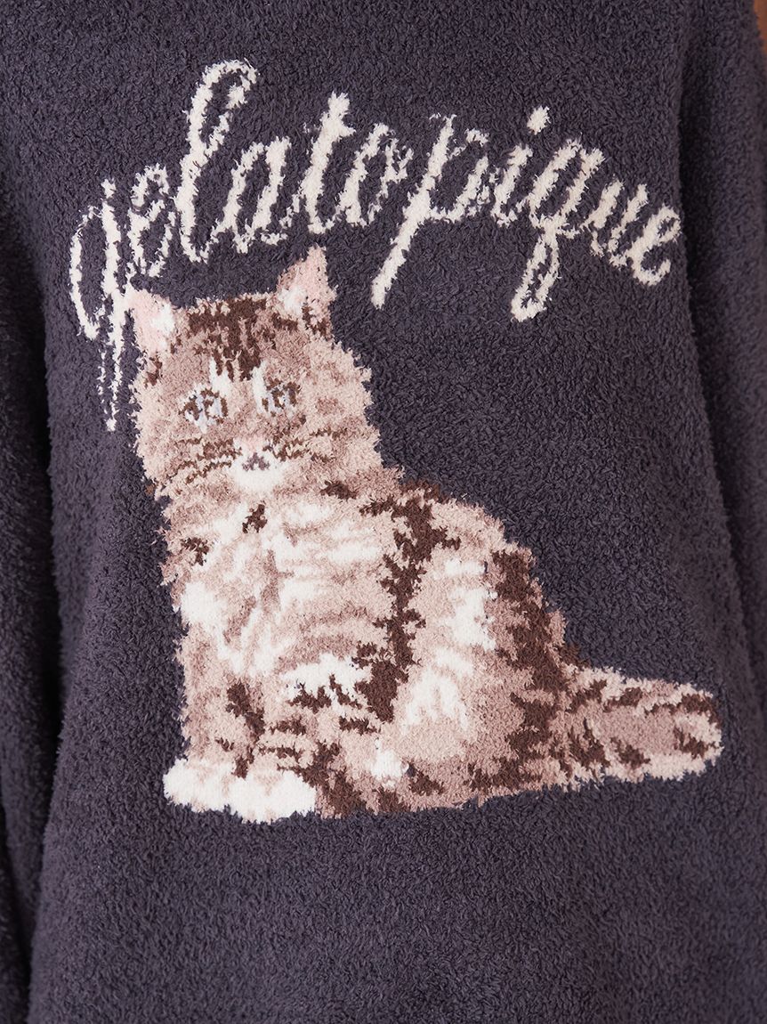 ONLINE限定】ベビモコキャットジャガードプルオーバー&ショートパンツ